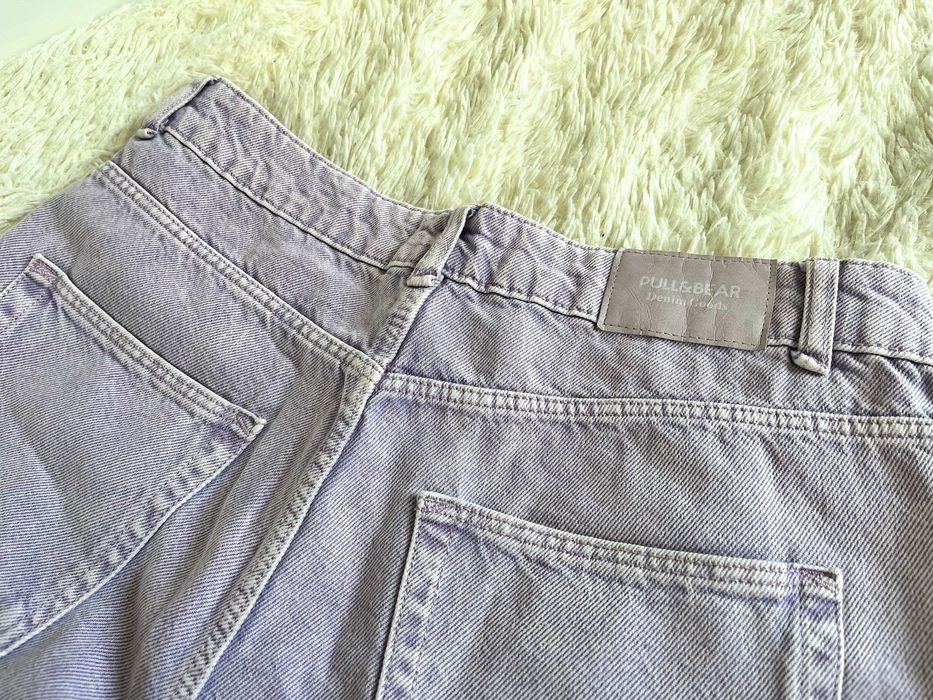 Винтажные фиолетовые джинсы