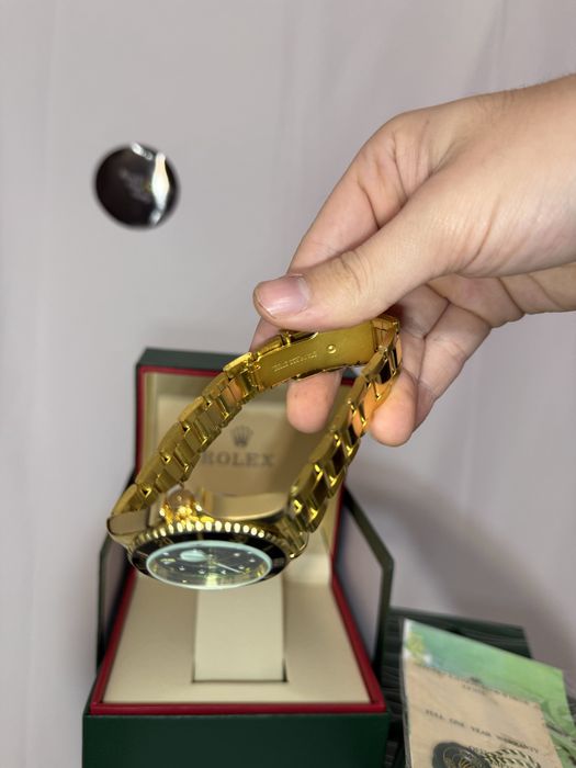 Ceas Rolex Auriu Verde Premium // Oyster Perpetual Date Submariner //