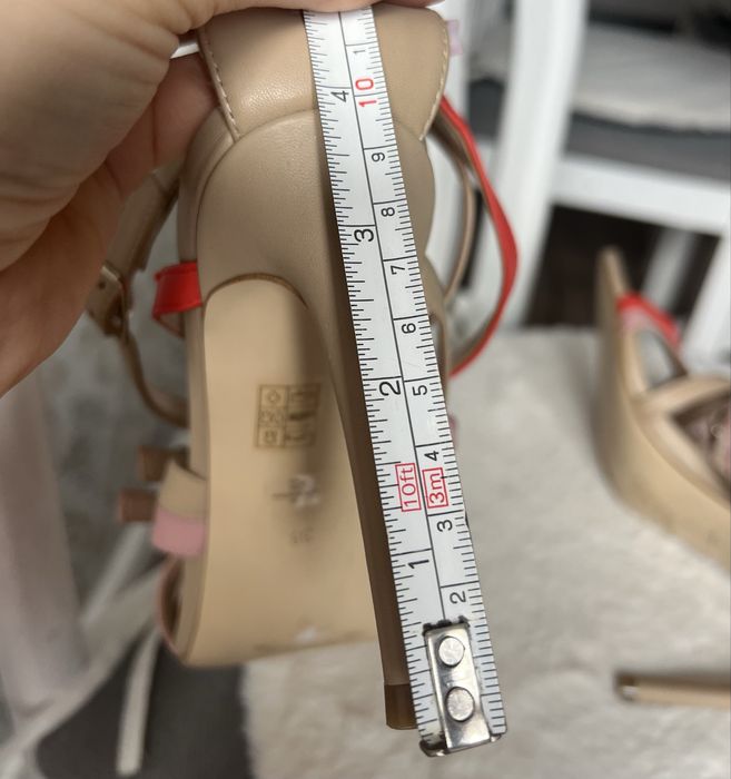 GUESS sandale piele naturală 38 NOI toc 10 cm