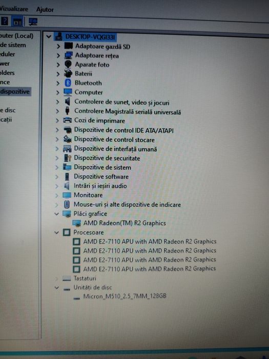 Laptop HP/ 15,6 inch / AMD/ 4 GB RAM / ssd 128 gb
