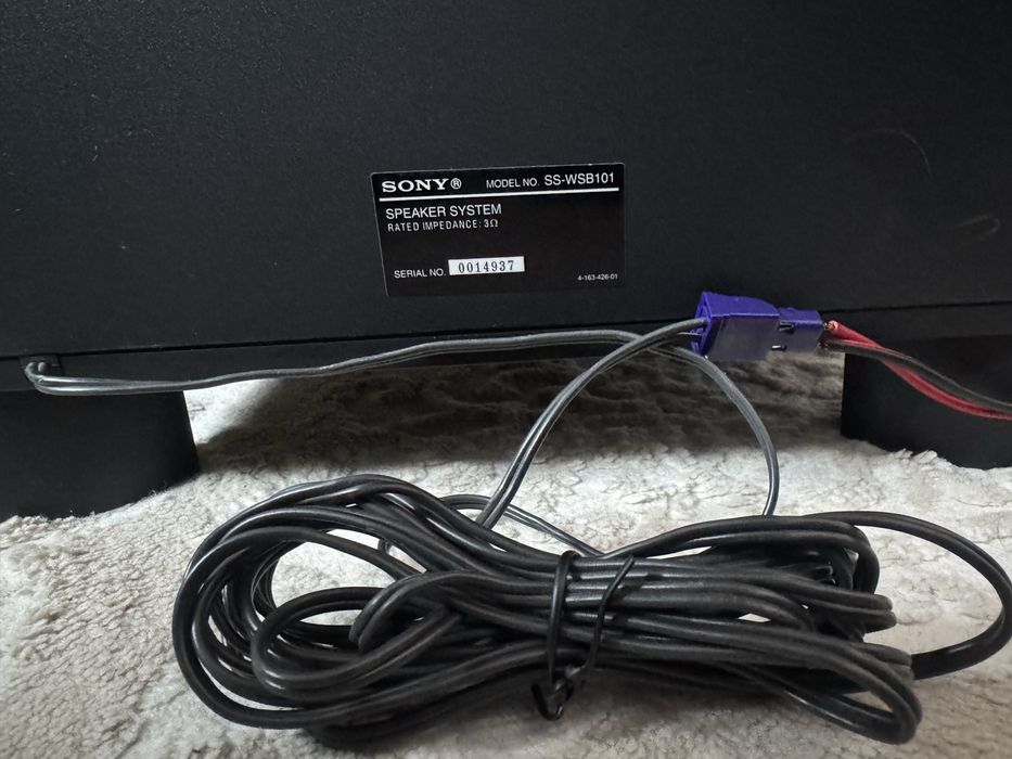 Sony SS-WSB101 subwoofer passive. Сабвуфер пассивный