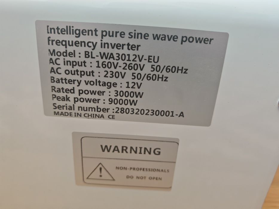 9000W Инвертор, UPS Off - grid чиста синисоида BL-WA3012V-EU