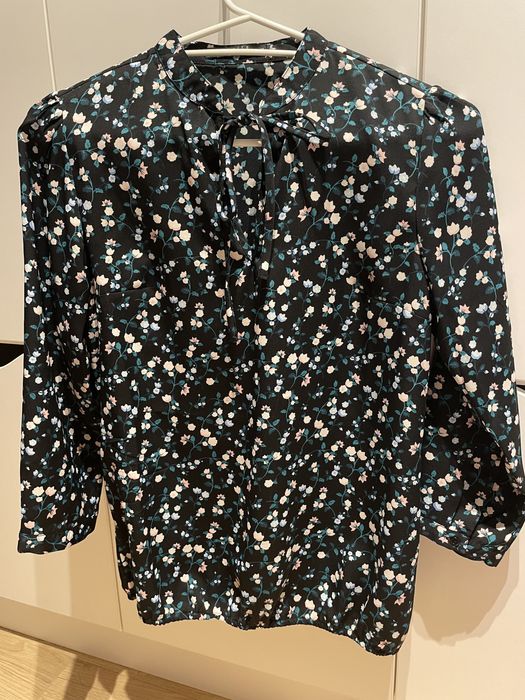 Camasa mojito neagra inflorata marime XXS/32