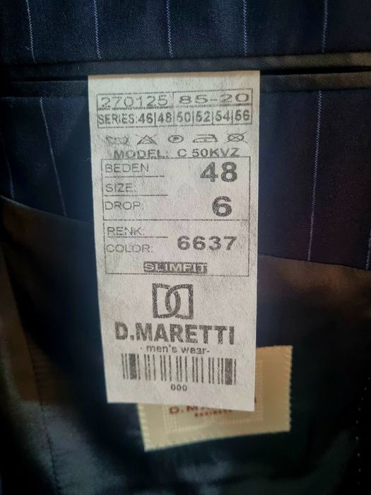 D.Maretti Business тройка костюми 48/6 размери