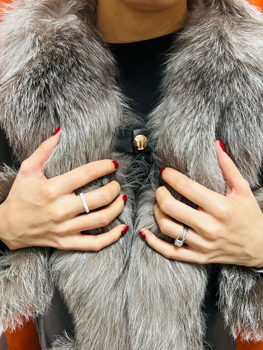 Кожанная куртка с мехом