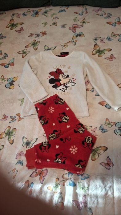 Pijama călduroasă fetițe Minnie mouse 116