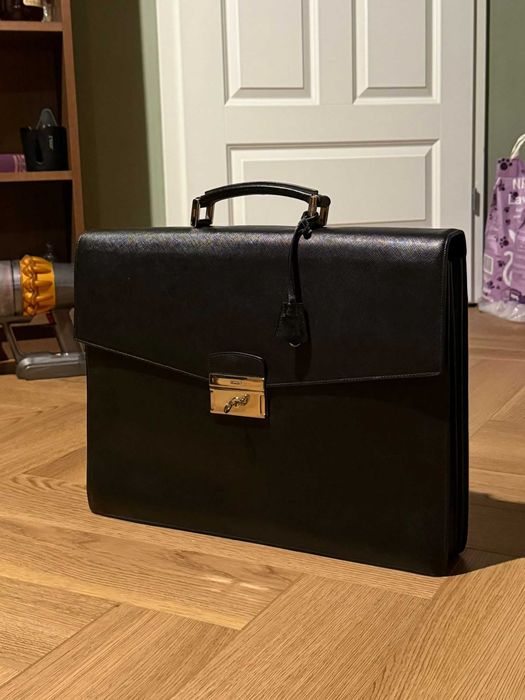 Geantă Business/Servietă PRADA Originală Piele Saffiano