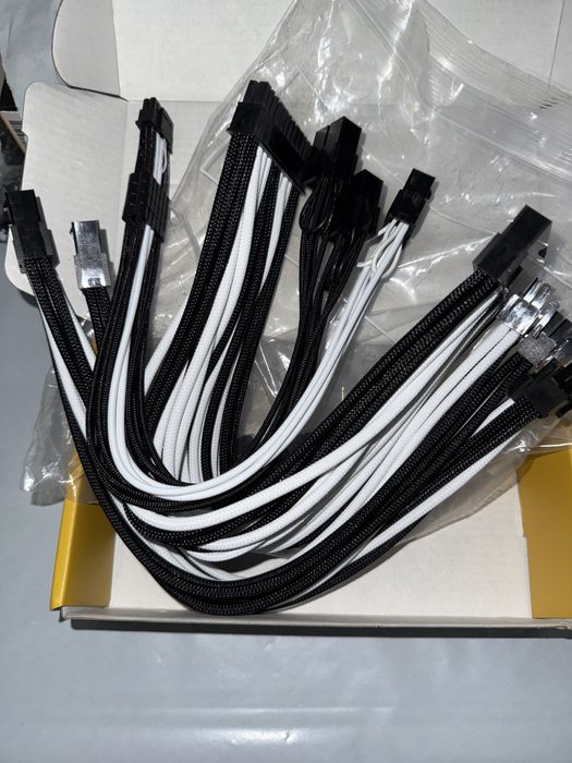 Kit 4 Cablu alimentare extensie PSU sursa PC AsiaHorse 12VHPWR,Pcie5
