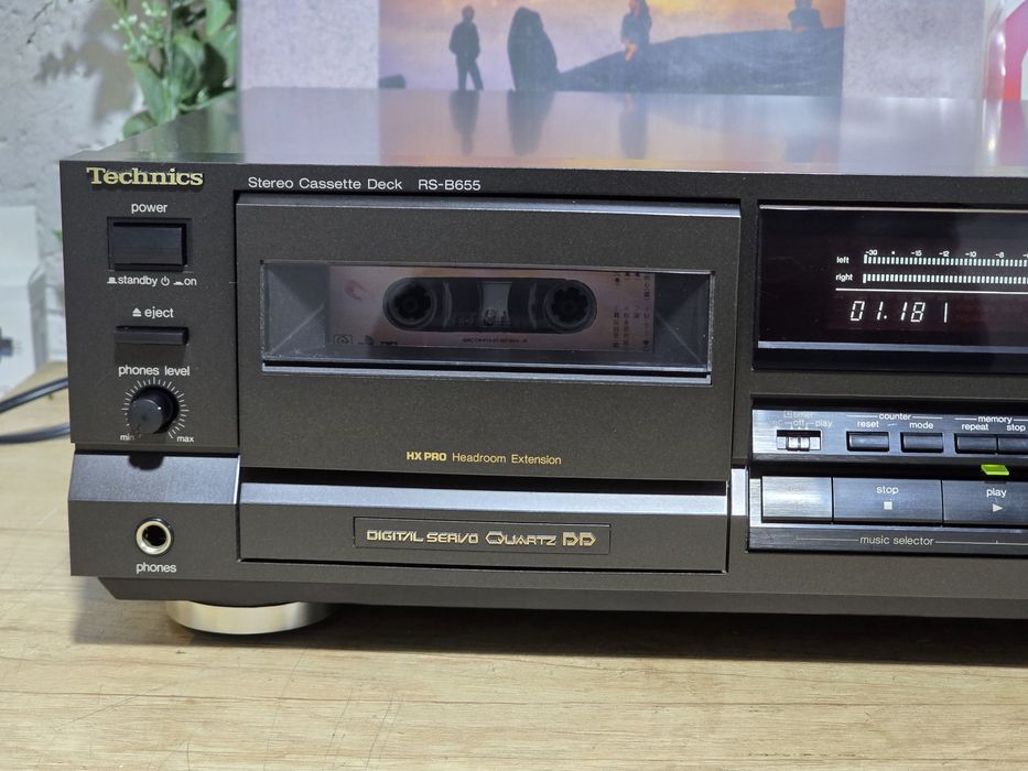 Casetofon deck TECHNICS RS-B655, direct drive, stereo hifi , class AA