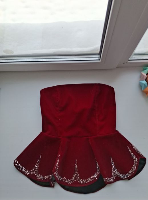 Корсет бархат со стразами