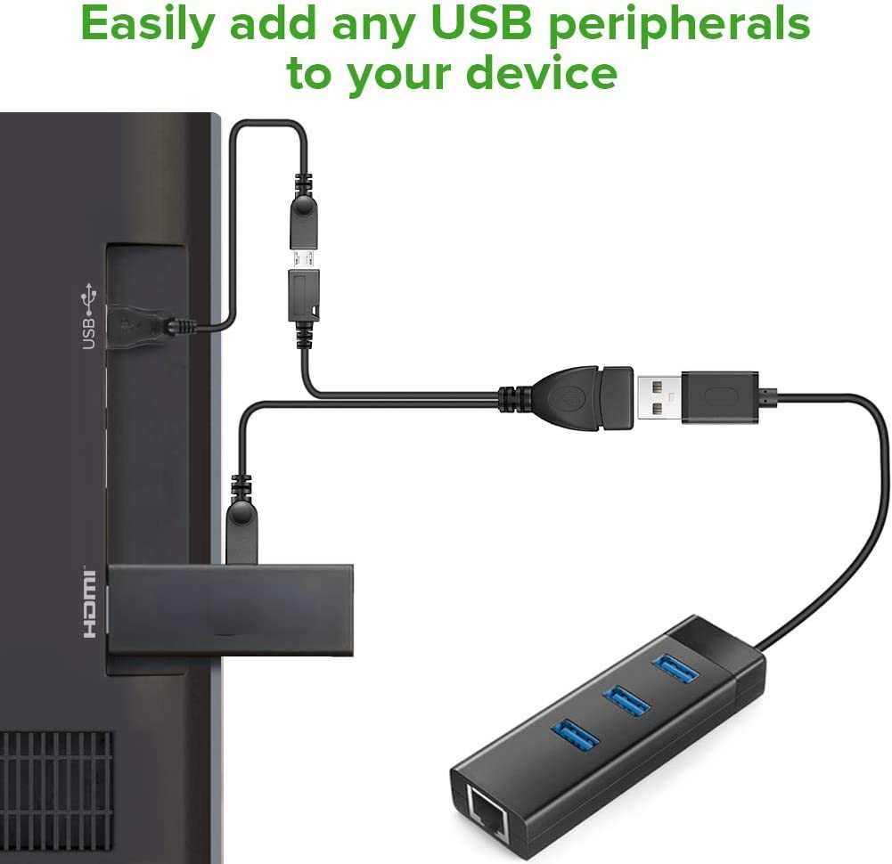 OTG питания USB разветвитель Y кабель с адаптером для телефона Samsung