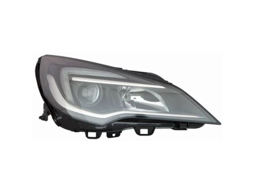 Far Opel Astra K, 10.2015-, partea Dreapta, TYC, cu indicator led; cu " lumina timp de zi" tip LED; H1+H7; electric; fara modul lumini de zi LED; cu motor; halogen