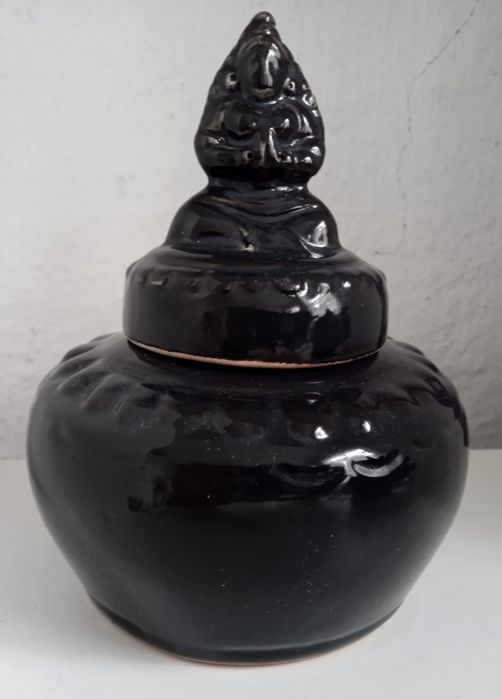 Чайница. Обливная керамика.