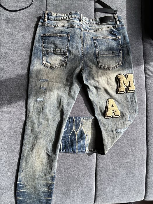 AMIRI :Varsity ripped jeans(УНИВЕРСАЛНИ)