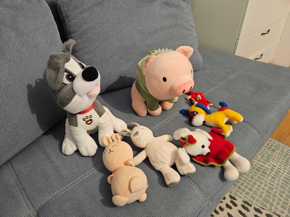 Лот детски плюшени играчки + Fisher Price говорещо кученце