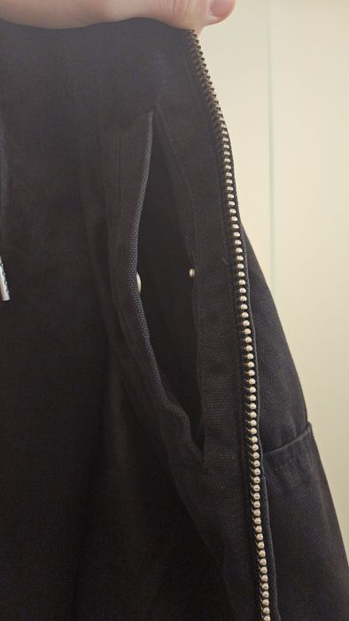 Черно бомбър яке (bomber jacket) тип работнически стил