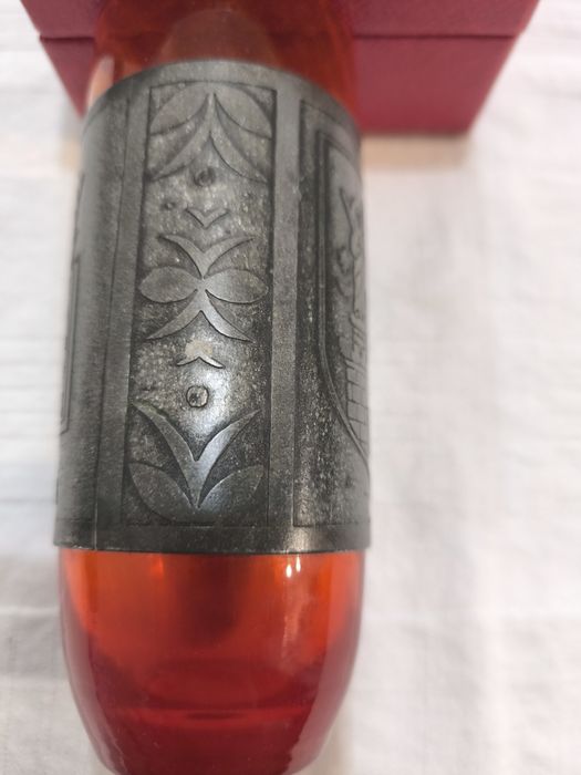 Стъклена чаша с метален обков гр.Познан  Полша