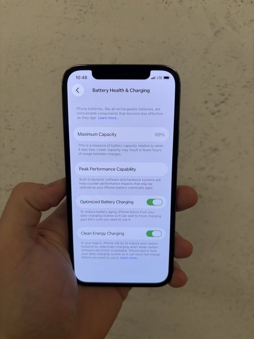 IPhone 12 Pro Gri Graphite Silver 128 GB husa Neverlocked 89% bat