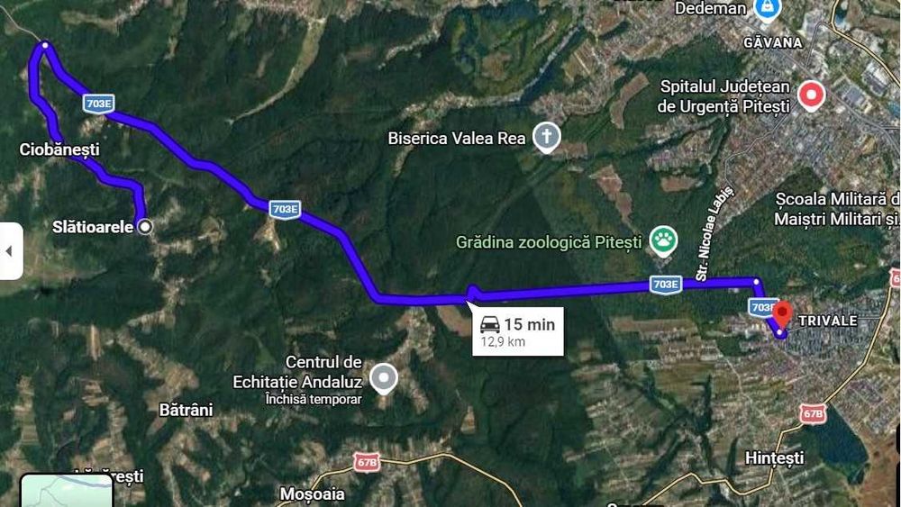 Teren de vis la marginea pădurii – Slătioarele,Babana, Argeș (15 min de Pitești)