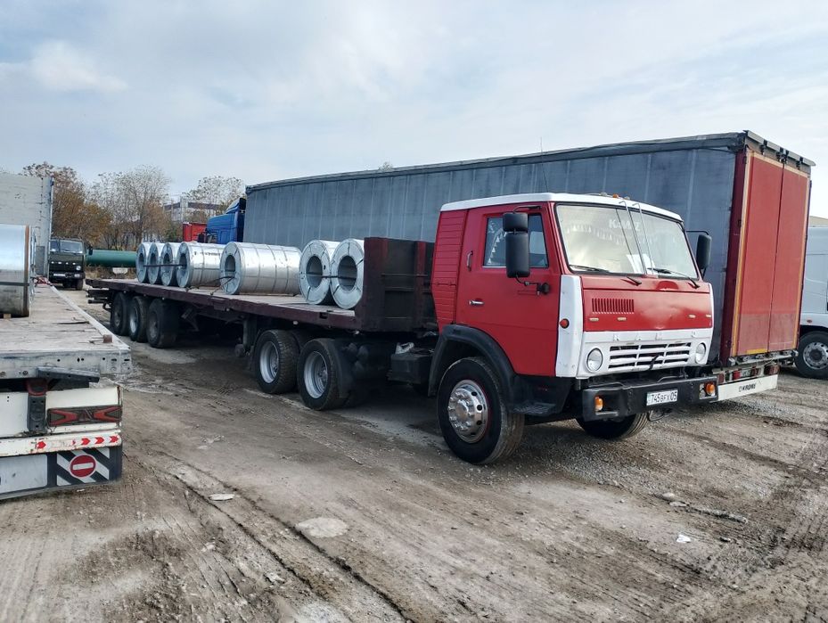 КамАЗ плашатка шаланда