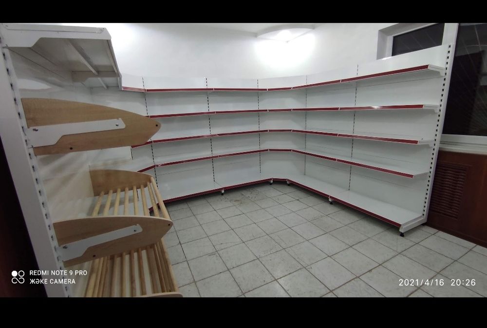 Стеллаж металлические полки для магазина овощные хлебный конфетница