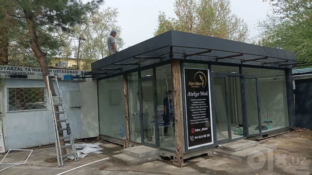 Магазин дом из контейнера