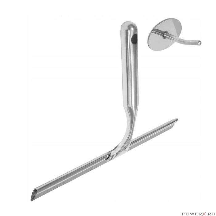 Racleta pentru geam, cu maner din inox, dimensiune 24x5,5x18 cm, Sepio
