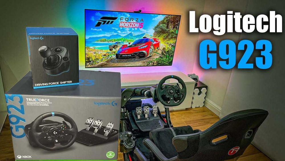 Руль для учебы/тренировки вождения Logitech G923 + shifter + pedals