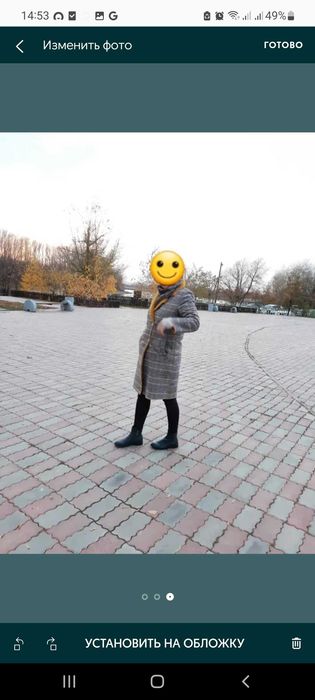 Продам теплое пальто весеннее