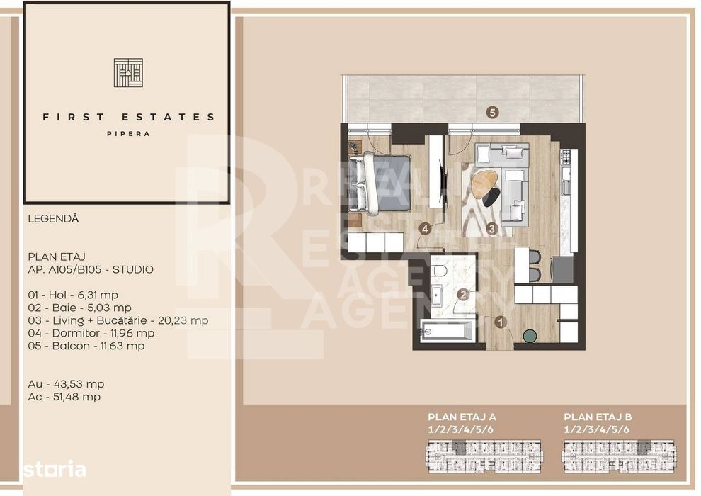 Vânzare, 2 camere, First Estates Pipera