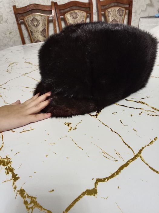 Норковая шапка новая