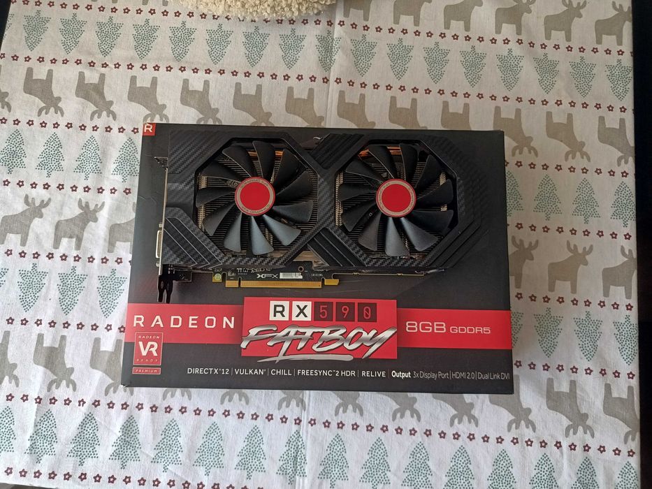 Placa video Rx 590 8gb gddr5 256 biti