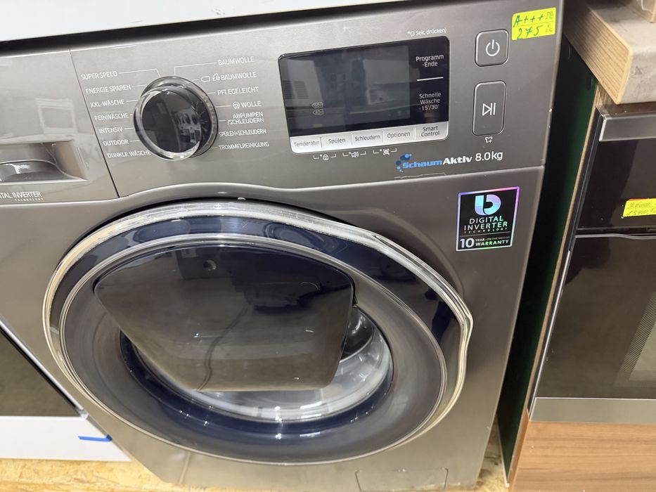 Пералня сива 8кг А+++Samsung Germany Гаранция