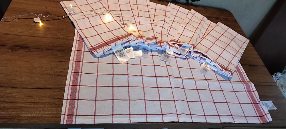 Set de 8 prosoape de  bucătărie, bumbac, 70/50