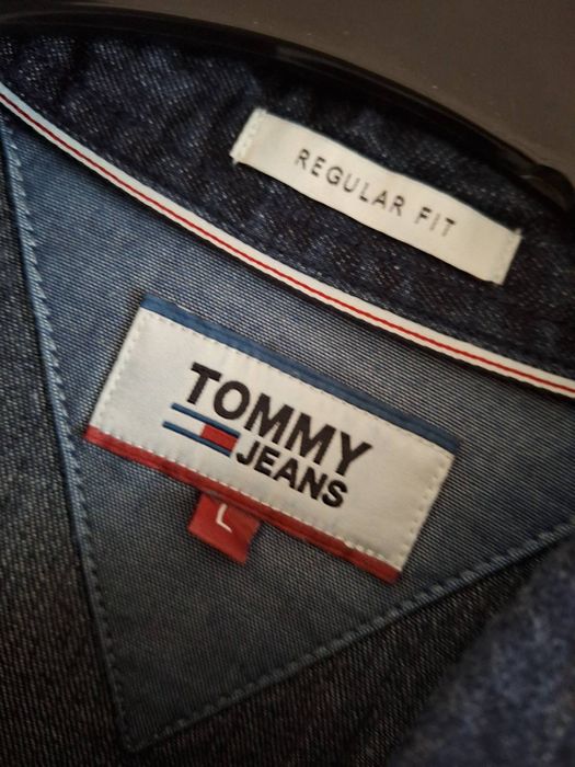 Дънкова мъжка риза Tommy Jeans
