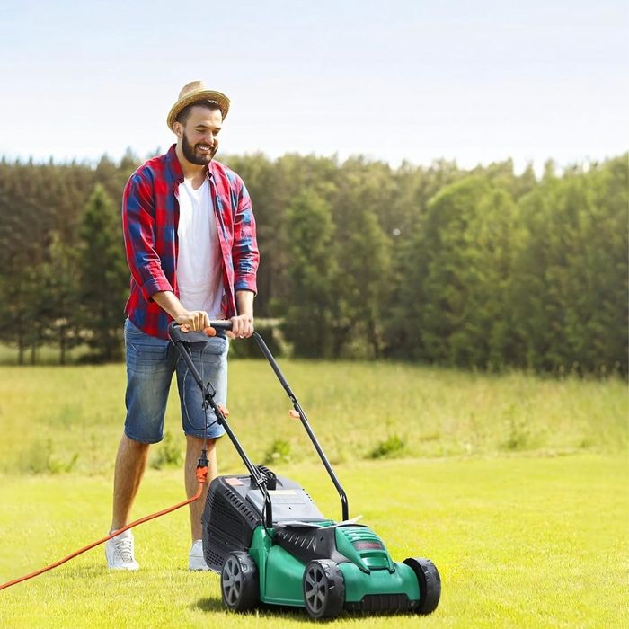 Електрическа косачка за трева 1600W – Лека и мощна, 32 см ширина, 30L