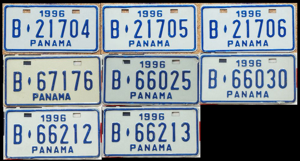 Американски Мотоциклетени регистрационни номера табели USA CAN PANAMA