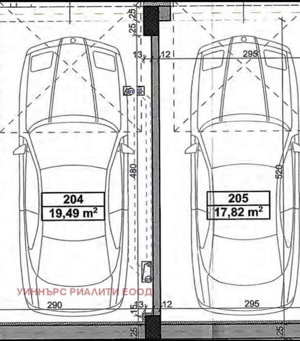 Дава се под наем Гараж / Паркомясто в София, Люлин 5 - 22 кв.м за 149.43 € - Снимка #3