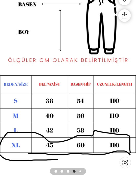 Дамски черен панталон XL – чисто нов