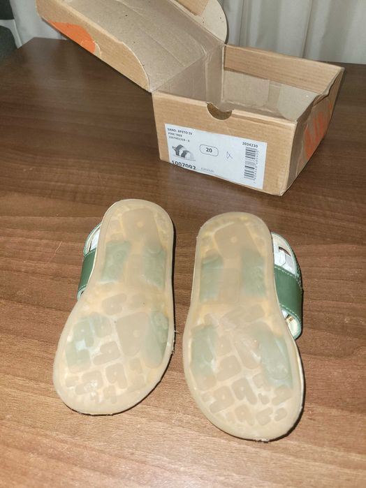 Pachet 2 perechi de sandale Bibi Afeto -  Verde 20 EU  & Camel 21 EU