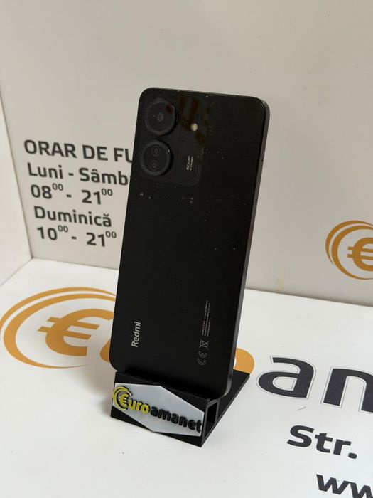 Telefon mobil Xiaomi Redmi 13C, 6GB RAM, 128GB, Midnight Black -P-