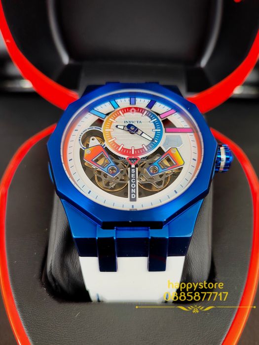часовник INVICTA Specialty automatic White and Blue 52 mm, Инвикта нов