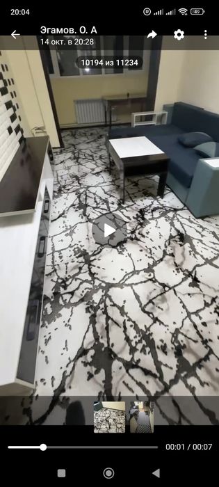 3 хонали Уй сотилади 1 Чи этаж. Жихозлари билан. Хамма шароитга эга!!!