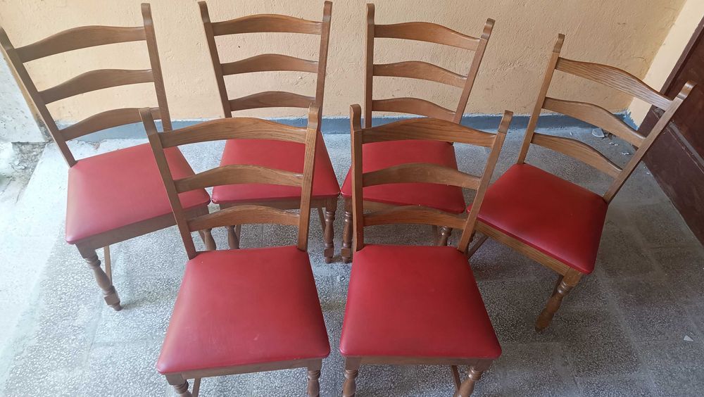 Комплект от 6 стола, бук