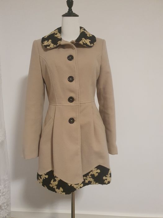 Palton bej elegant