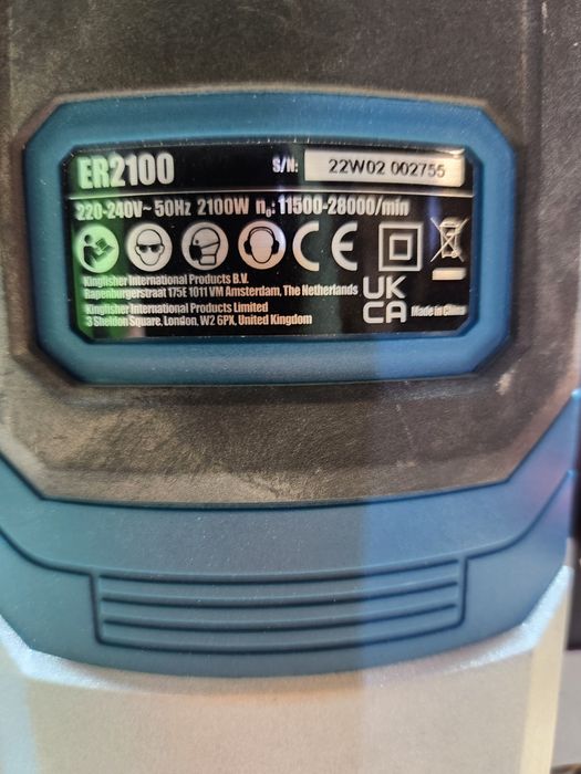 Freza electrica Erbauer ER2100, 2100W, 28000rpm, 60 mm