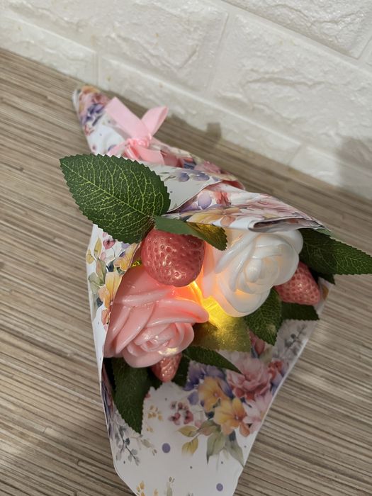 Букет из мыла ручной работы