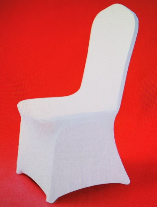 Бели калъфи за стол еластични - 100бр.-5.50лв./бр. Украса на Сватби.