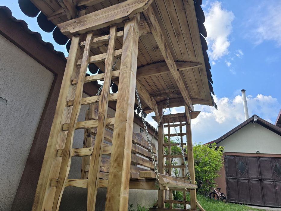 Pergola molid uscat cu acoperiș
