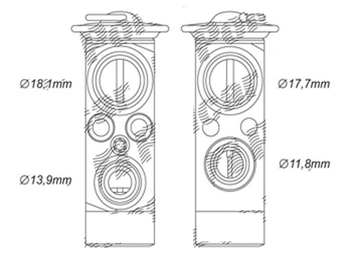 Supapa expansiune clima BMW Seria 5 E60/E61 2003-2010, 6 E63/E64 2004-2011, OE 64116921051, Th-Series
